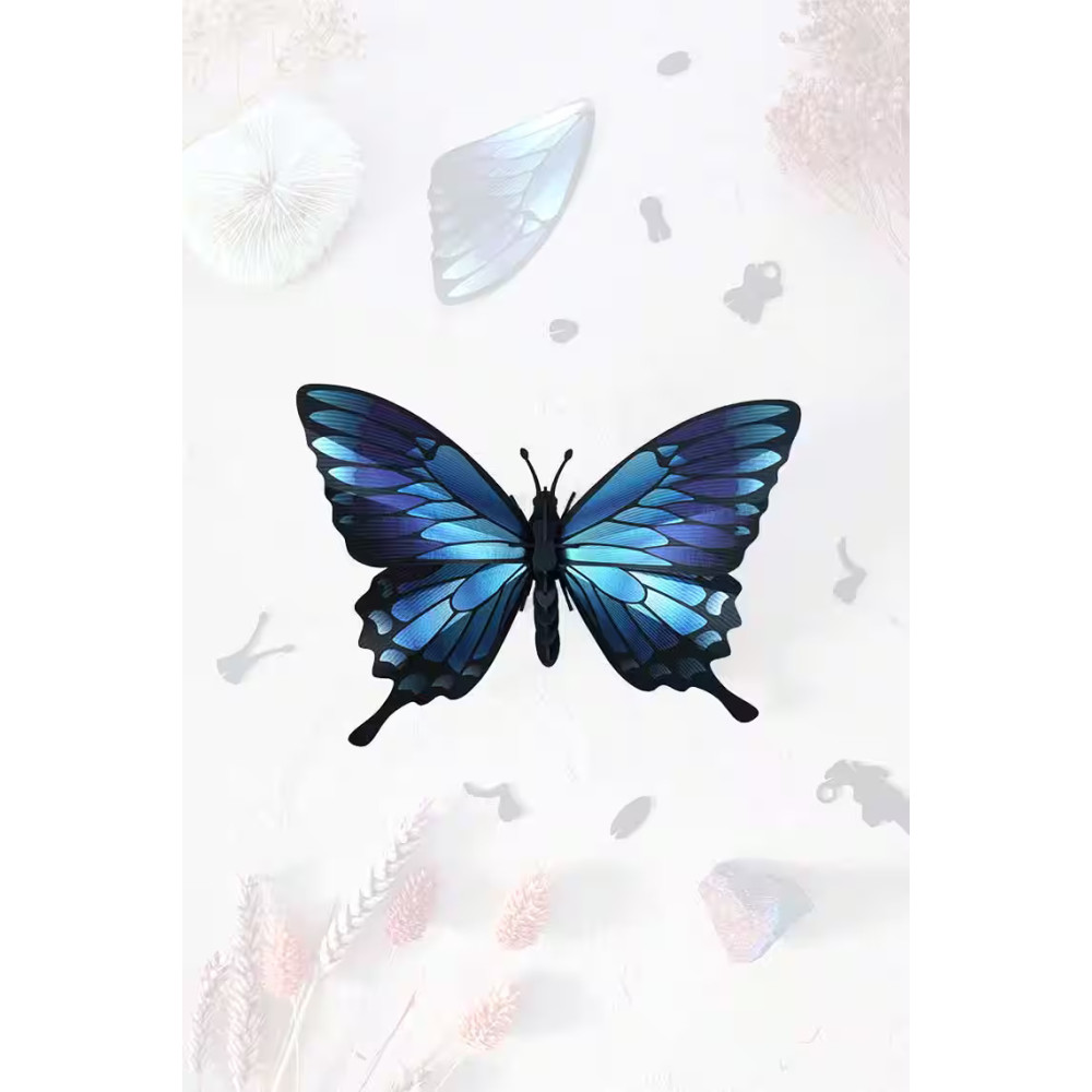 Assembli 3D Paper Butterfly Blue Mountain (13 x 18 x 5 cm)