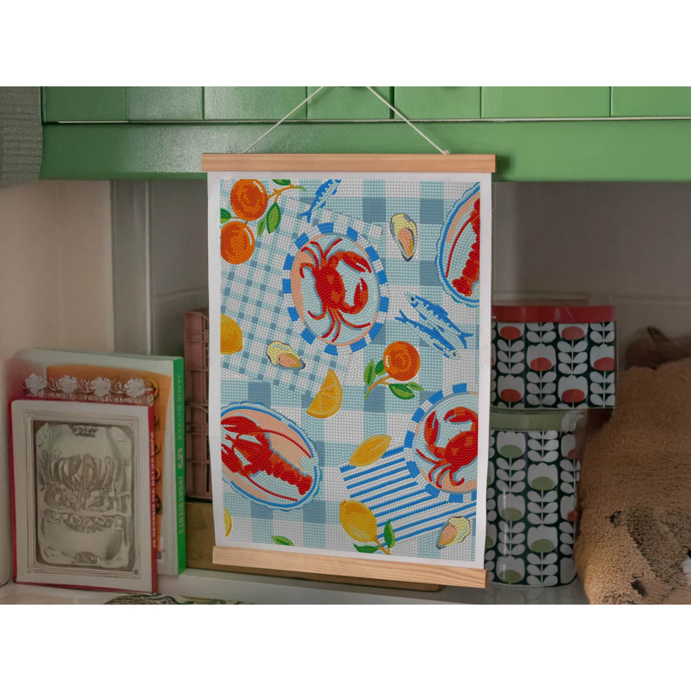 Petite Epicerie Σετ Ζωγραφικής με Διαμάντια - Citrus and Lobster