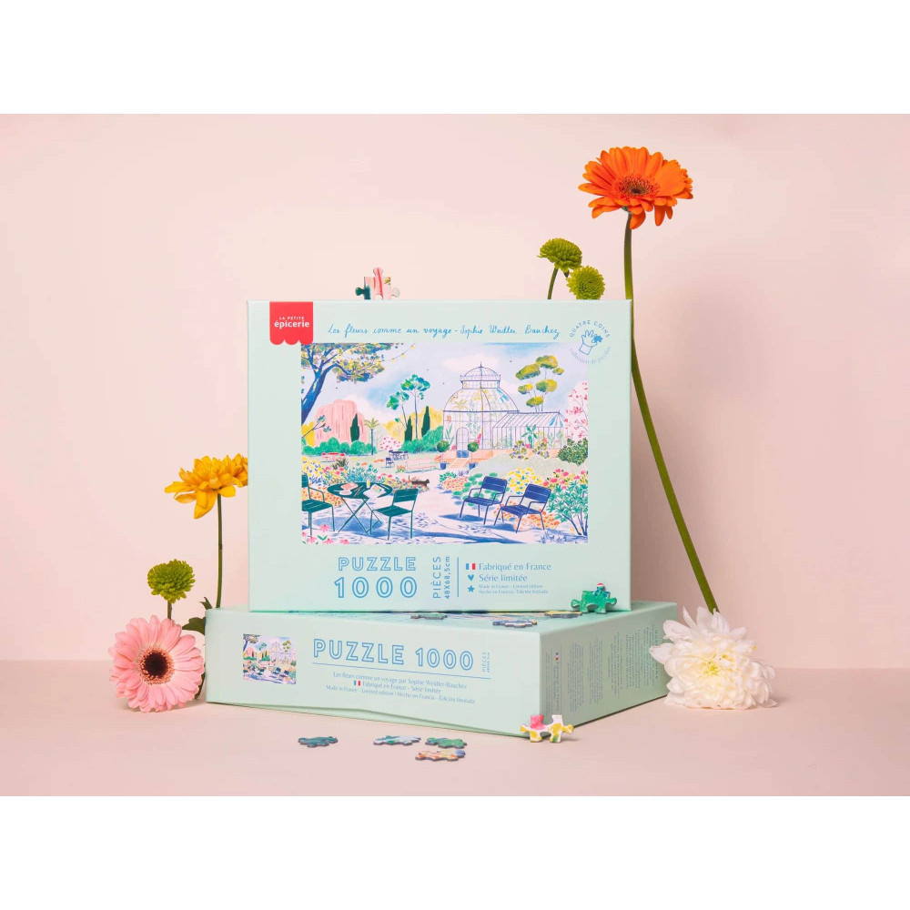Petite Epicerie Puzzle 1000 τμχ - Παζλ "Flowers as a Journey" της Sophie Weidler Bauchez