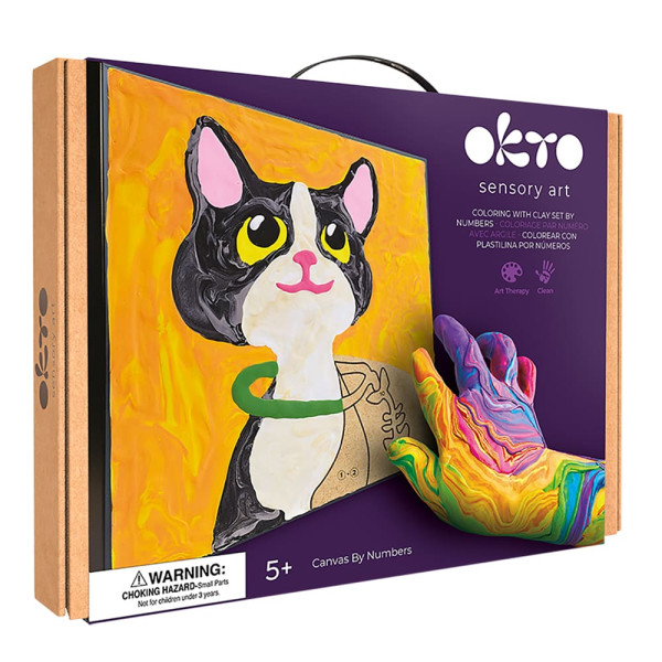 DIY Δημιουργικό Σετ Ζωγραφικής 3D με Πηλό Γάτα
