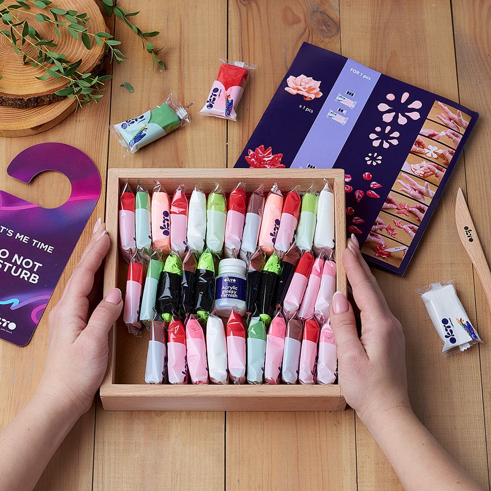 DIY Δημιουργικό Σετ Κατασκευής με Πηλό Wood & Craft Succulents Passion