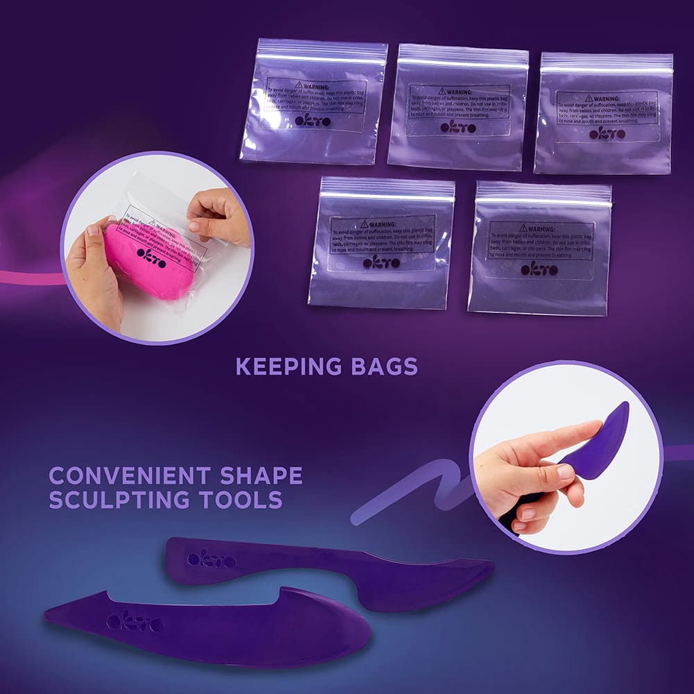 Σετ Δημιουργίας με Πηλό 18 Χρώματα