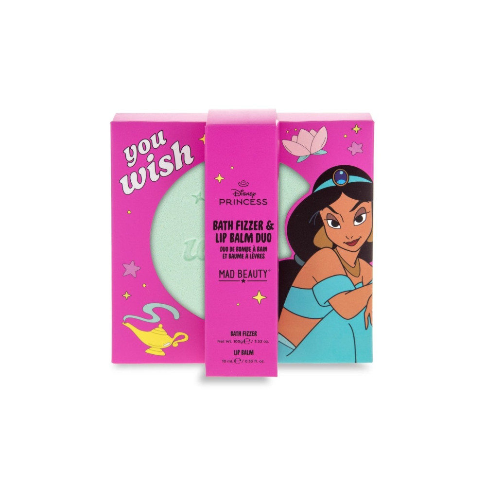 Mad Beauty Princess Express Yourself Bath Fizzer & Lip Balm Set - Jasmine