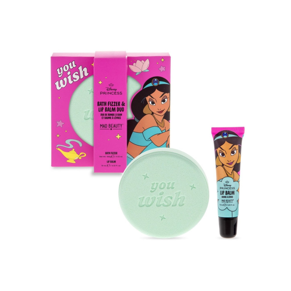 Mad Beauty Princess Express Yourself Bath Fizzer & Lip Balm Set - Jasmine