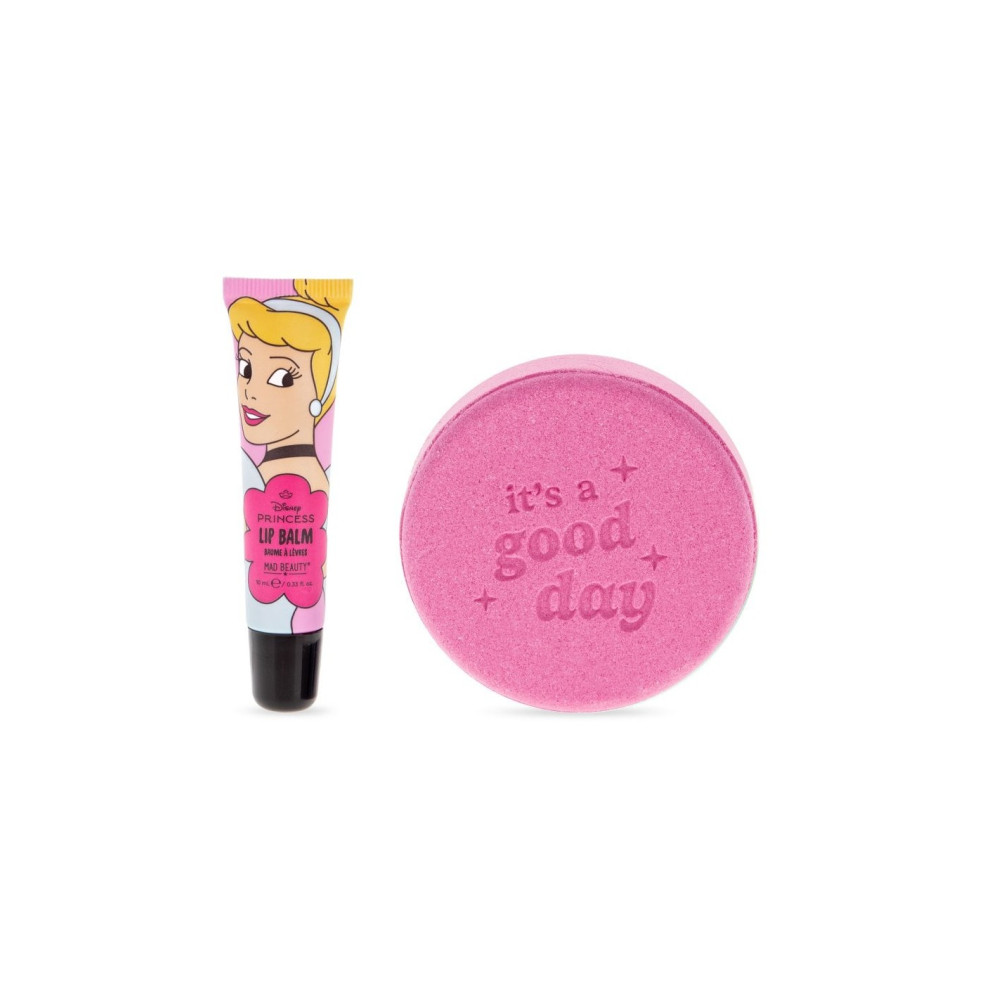 Mad Beauty Princess Express Yourself Bath Fizzer & Lip Balm Set - Cinderella