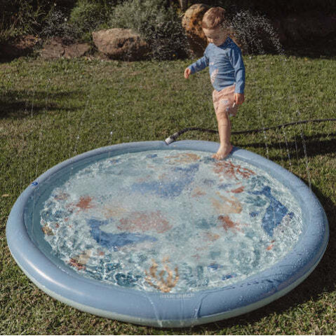 Little Dutch Φουσκωτό Στρώμα Παιχνιδιού Sprinkler Ocean World Μπλε 150 εκ.