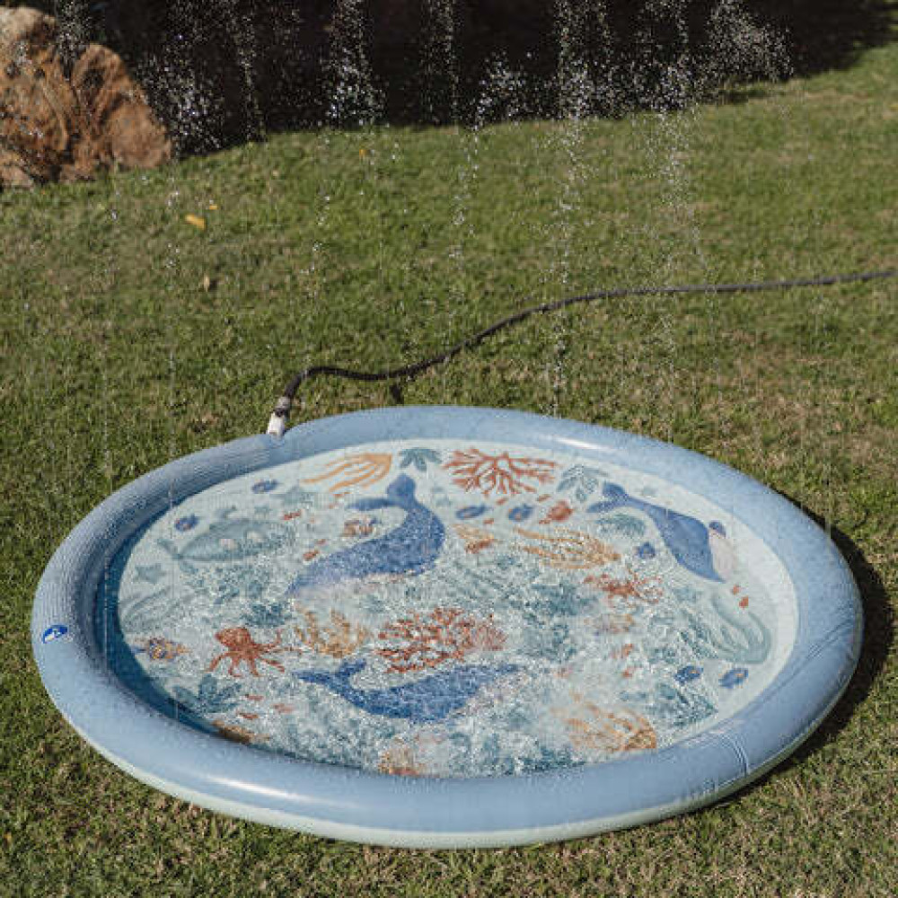 Little Dutch Φουσκωτό Στρώμα Παιχνιδιού Sprinkler Ocean World Μπλε 150 εκ.