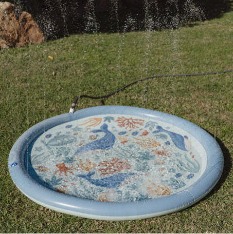 Little Dutch Φουσκωτό Στρώμα Παιχνιδιού Sprinkler Ocean World Μπλε 150 εκ.