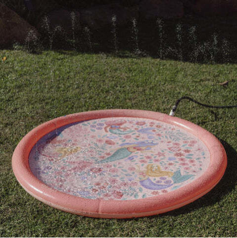 Little Dutch Φουσκωτό Στρώμα Παιχνιδιού Sprinkler Dreamy Mermaid Ροζ 150 εκ.