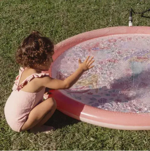 Little Dutch Φουσκωτό Στρώμα Παιχνιδιού Sprinkler Dreamy Mermaid Ροζ 150 εκ.