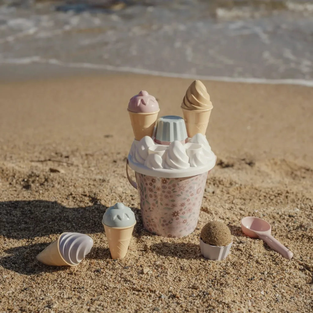 Little Dutch Σετ Κουβαδάκια Παραλίας 14τμχ Ice Cream Dreamy Mermaid Ροζ