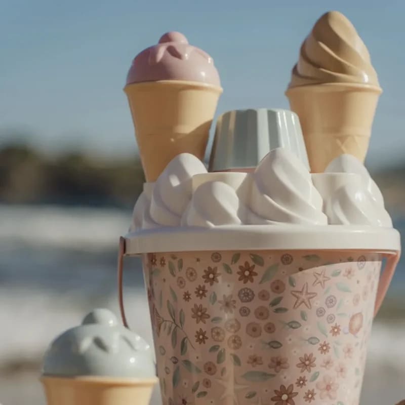 Little Dutch Σετ Κουβαδάκια Παραλίας 14τμχ Ice Cream Dreamy Mermaid Ροζ
