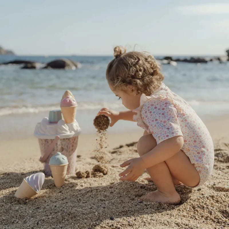 Little Dutch Σετ Κουβαδάκια Παραλίας 14τμχ Ice Cream Dreamy Mermaid Ροζ
