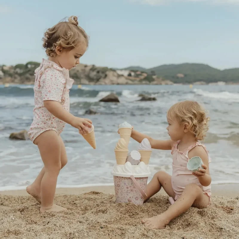 Little Dutch Σετ Κουβαδάκια Παραλίας 14τμχ Ice Cream Dreamy Mermaid Ροζ
