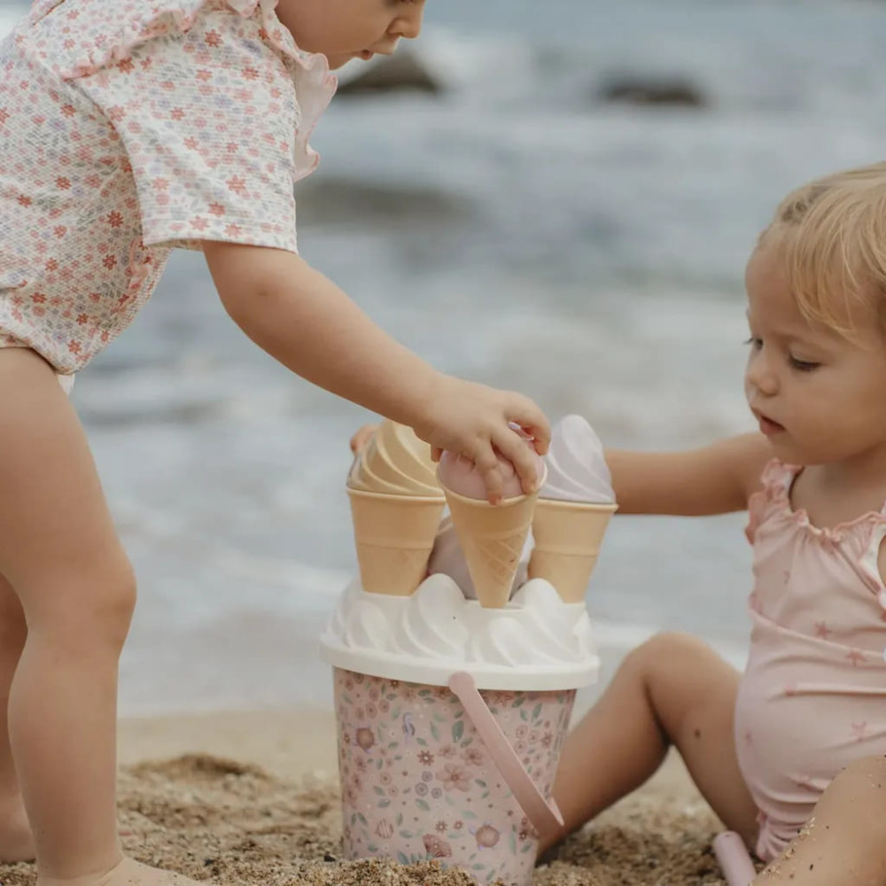 Little Dutch Σετ Κουβαδάκια Παραλίας 14τμχ Ice Cream Dreamy Mermaid Ροζ
