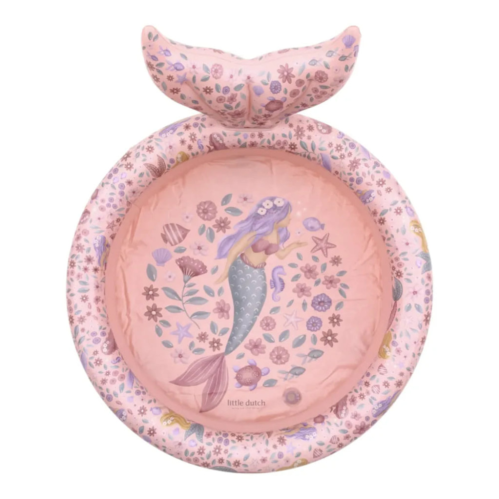 Little Dutch Φουσκωτή Πισίνα με Ουρά Γοργόνας 80εκ Dreamy Mermaid Ροζ