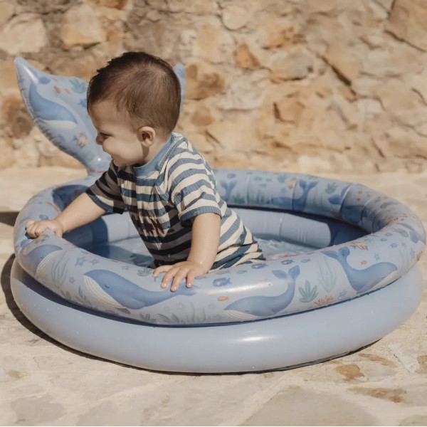 Little Dutch Φουσκωτή Πισίνα με Ουρά Γοργόνας 80εκ Ocean World Μπλε