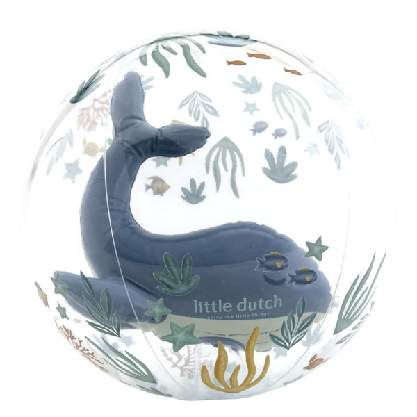 Little Dutch Μπάλα Παραλίας 3D Ocean World Μπλε