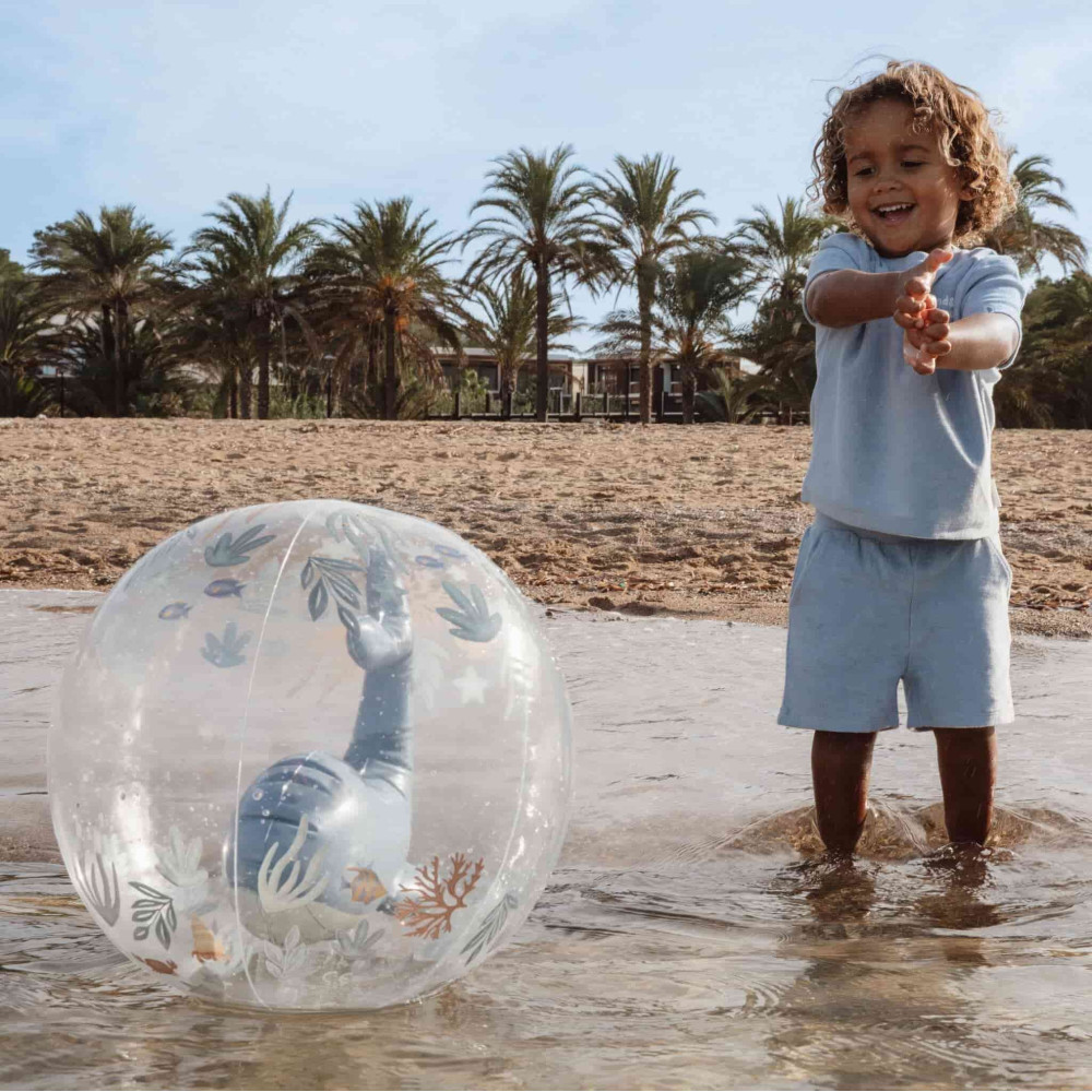 Little Dutch Μπάλα Παραλίας 3D Ocean World Μπλε