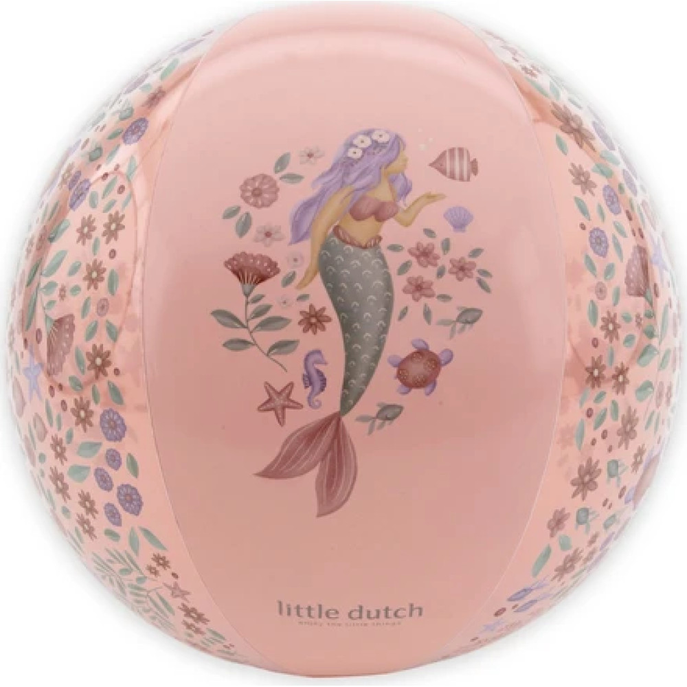 Little Dutch Μπάλα Παραλίας Dreamy Mermaid Ροζ