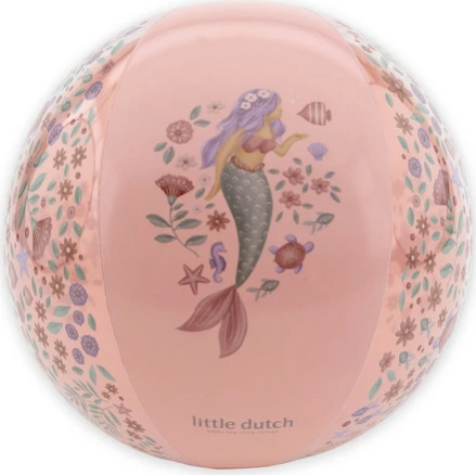 Little Dutch Μπάλα Παραλίας Dreamy Mermaid Ροζ