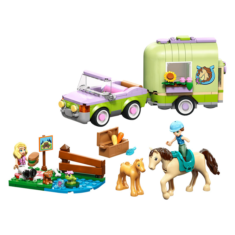 LEGO® Friends Horse & Baby Foal Trailer (42695)