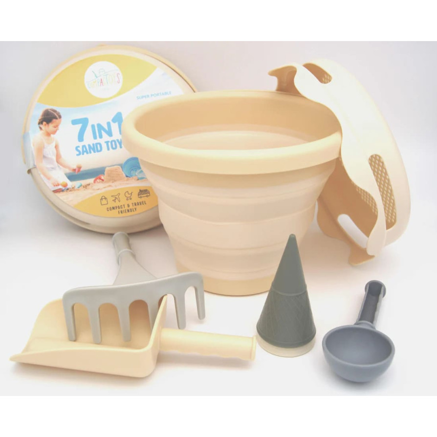 CompacToys 7σε1 Κουβαδάκια Παραλίας - Beige
