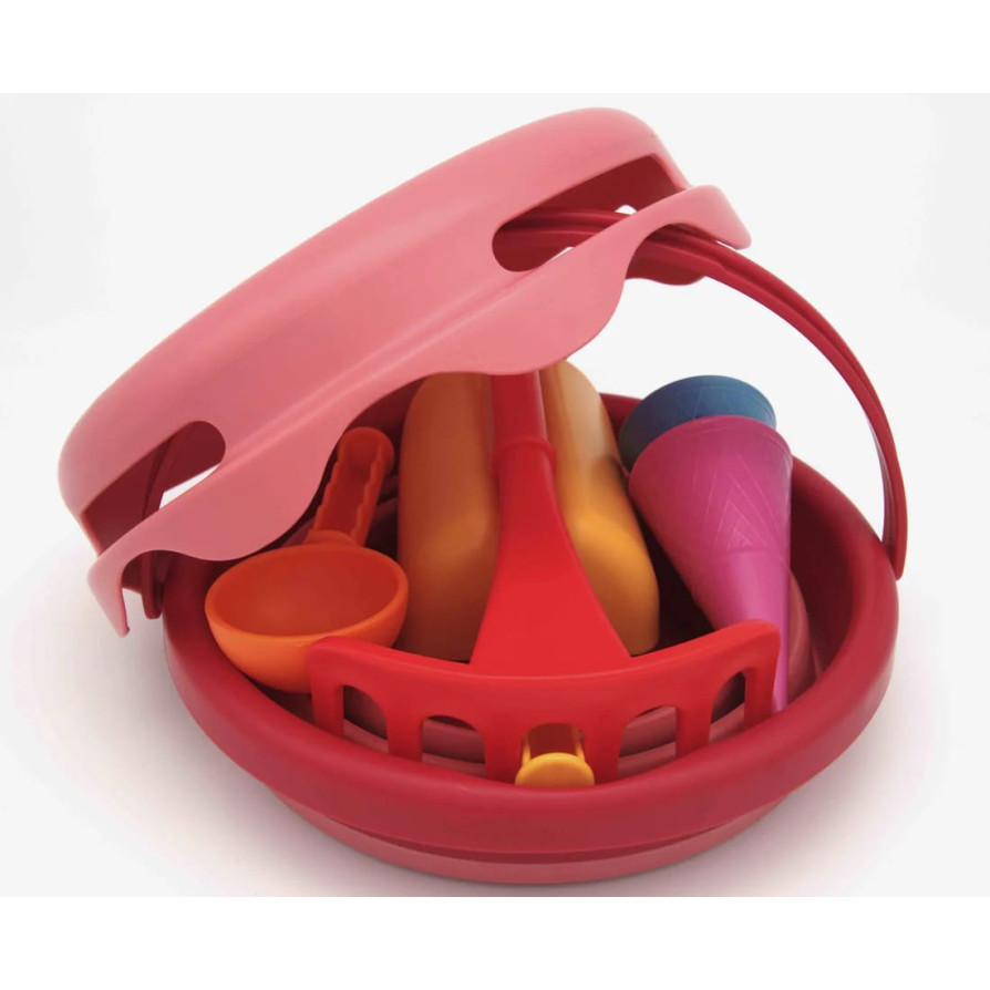 CompacToys 7σε1 Κουβαδάκια Παραλίας - Red