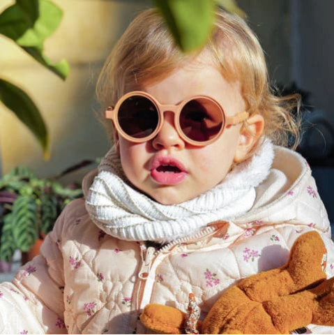 OLIVIO&CO Παιδικά Γυαλιά Ηλίου Στρογγυλά Breakfast Art - Fig Pink 18-36 μηνών
