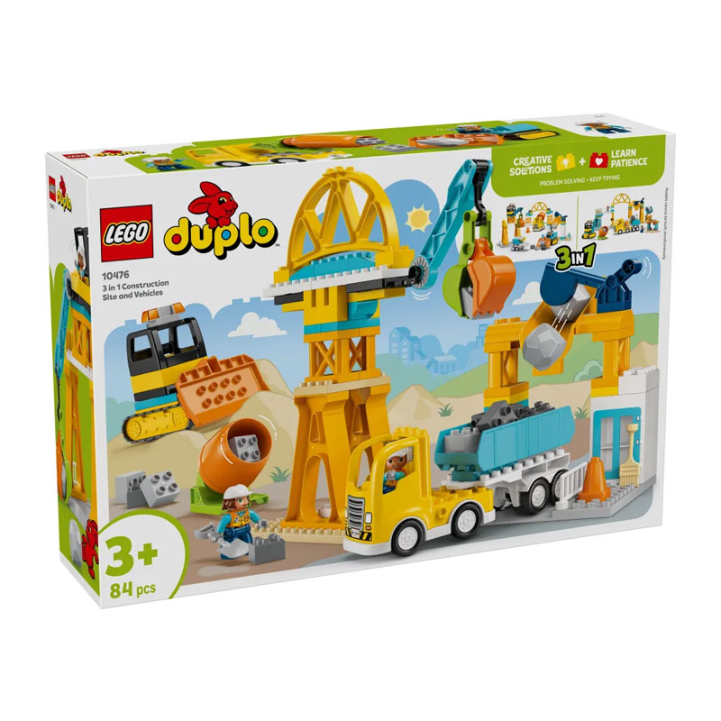 LEGO® Duplo 3in1 Construction Site And Vehicles (10476)