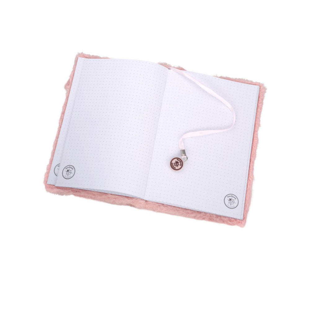 LULUBUG Handmade Λούτρινο Σημειωματάριο Cat Miezy Dots
