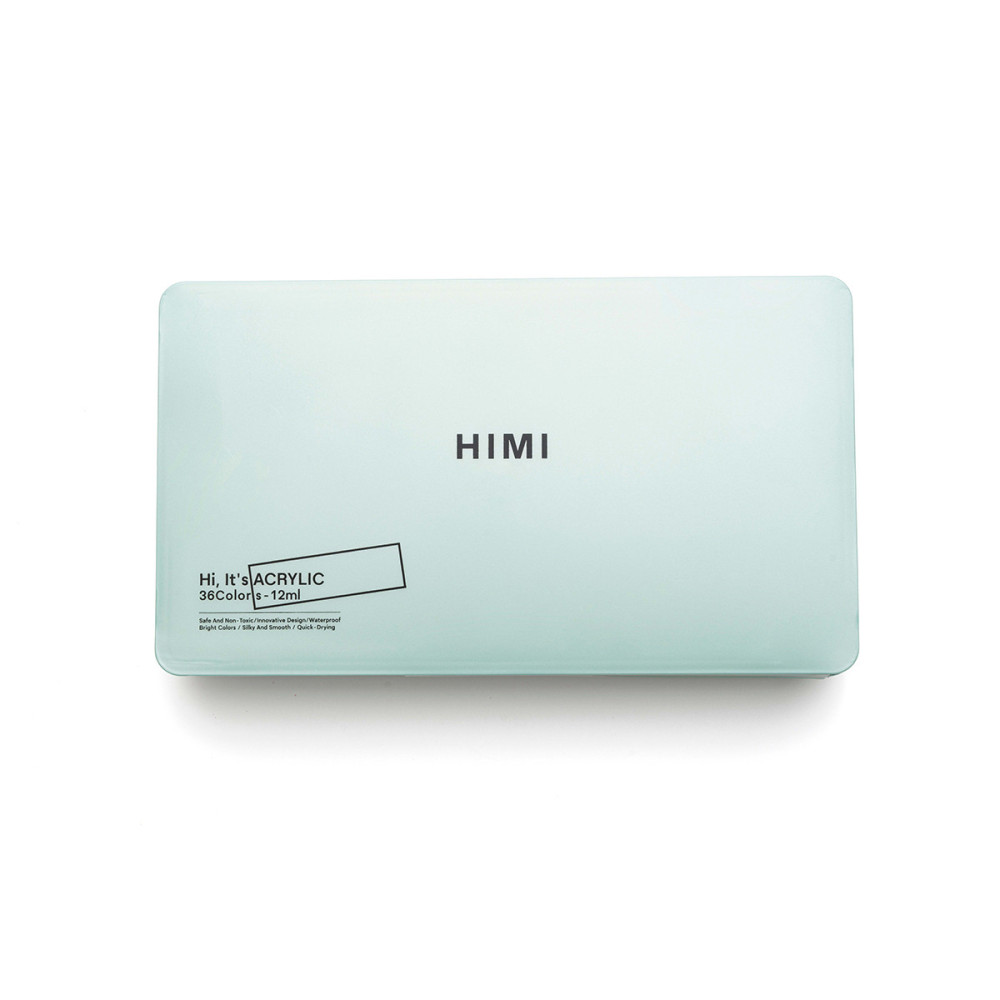 HIMI Twin Cup Jelly Acrylic Σετ 36 Χρωμάτων Pearl Green Case