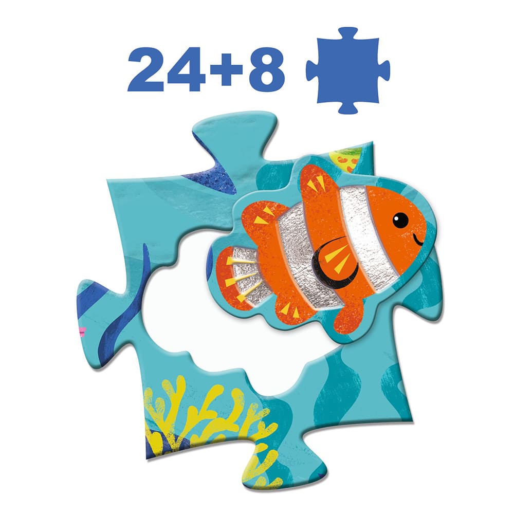 Djeco Παζλ Γίγας 24+8 Τεμαχίων "Θάλασσα"