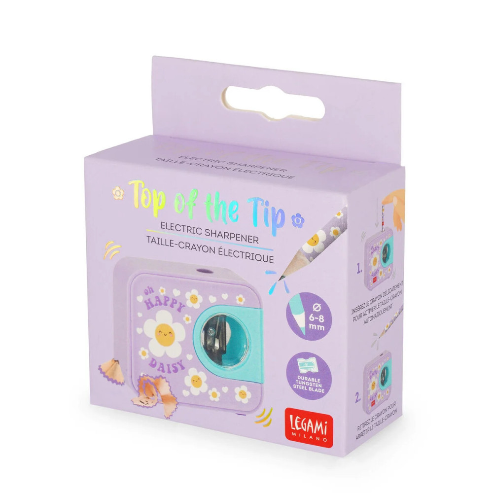 Legami Ηλεκτρική Ξύστρα Electric Pencil Sharpener - Top of the Tip - Daisy