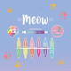 Legami Σετ 6 Διπλών Μαρκαδόρων Υπογράμμισης Meow Highlighter 