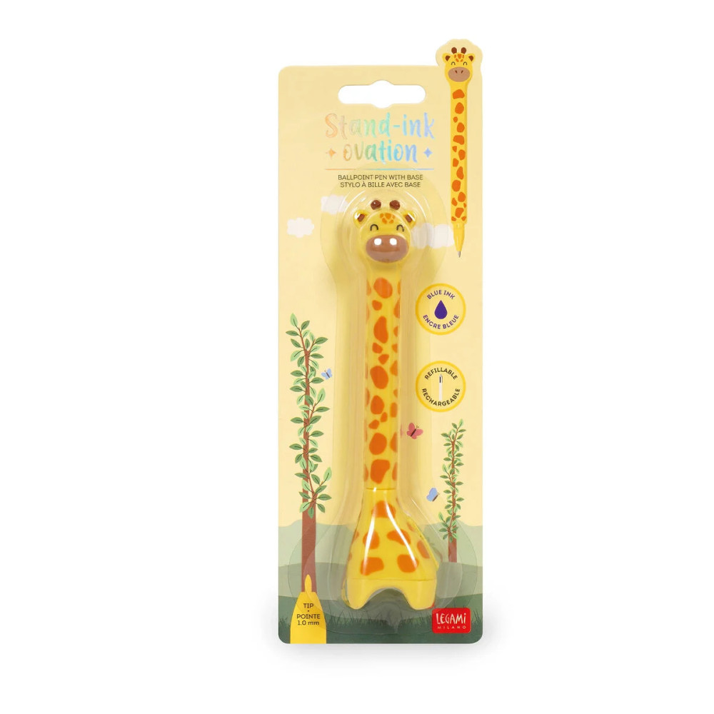 Legami Στυλό Giraffe Ballpoint με Βάση - Stand-Ink Ovation