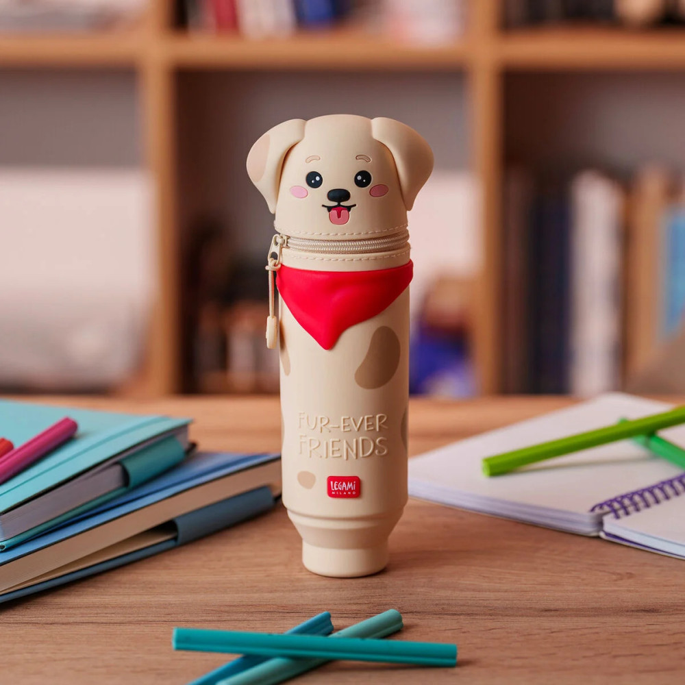 Legami Κασετίνα Soft Silicone Pencil Case - Kawaii Golden