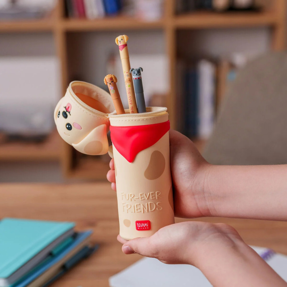 Legami Κασετίνα Soft Silicone Pencil Case - Kawaii Golden