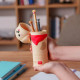 Legami Κασετίνα Soft Silicone Pencil Case - Kawaii Golden