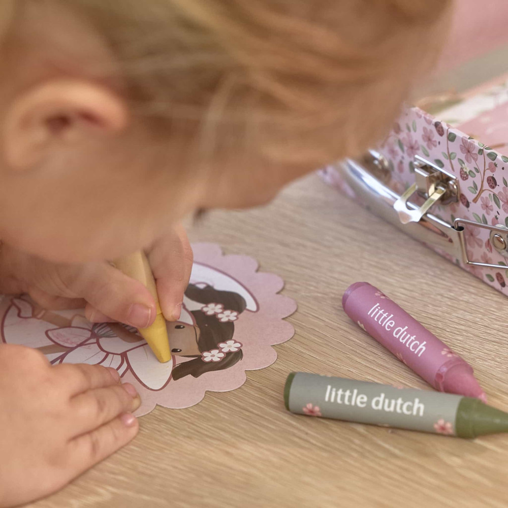 Little Dutch Σετ Ζωγραφικής - Κατασκευών σε Βαλιτσάκι Rosa Fairy Garden