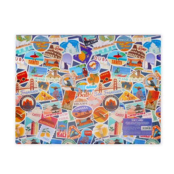 Legami Φάκελος Εγγράφων Α4 Fold & Order - Travel Stickers