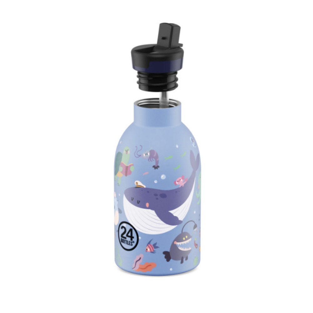 24Bottles Kids Insulated Bottle Ανοξείδωτο Μπουκάλι Θερμός 0.33lt (Ocean Friends)