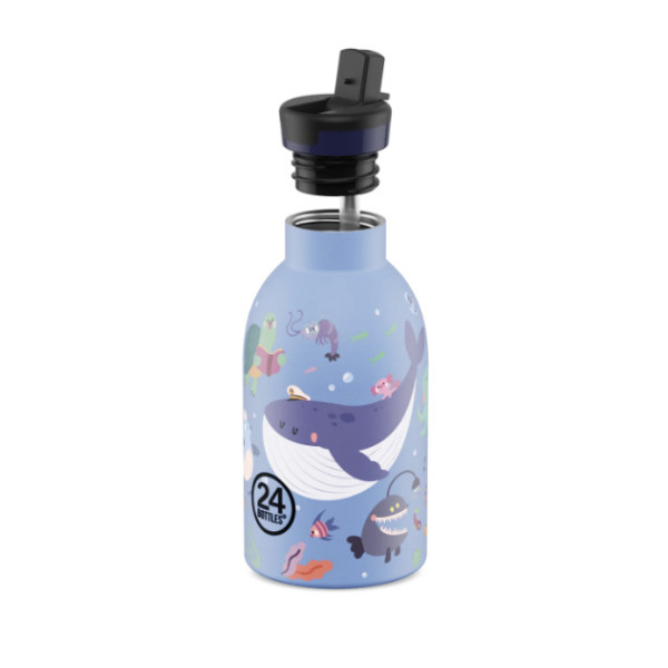 24Bottles Kids Insulated Bottle Ανοξείδωτο Μπουκάλι Θερμός 0.33lt (Ocean Friends)