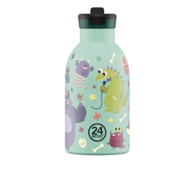 24Bottles Kids Insulated Bottle Ανοξείδωτο Μπουκάλι Θερμός 0.33lt (Spooky Friends)
