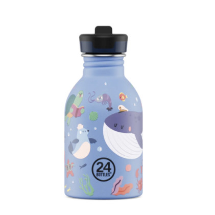 24Bottles Kids Urban Bottle Ανοξείδωτο Μπουκάλι 0.25lt (Ocean Friends)