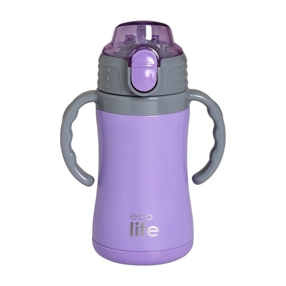EcoLife Kids Thermos Ανοξείδωτο Μπουκάλι Θερμός Lilac 300ml