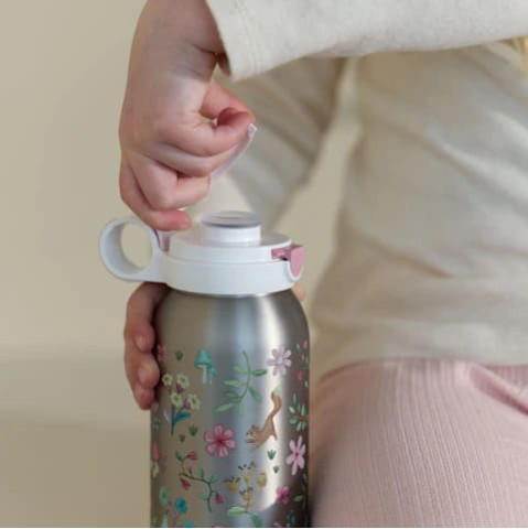 Little Dutch Ανοξείδωτο Μπουκάλι - Θερμός Flip-up Campus 500 ml - Fairy Wonders