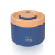 EcoLife Στρογγυλό Θερμός Φαγητού 650ml Μπλε