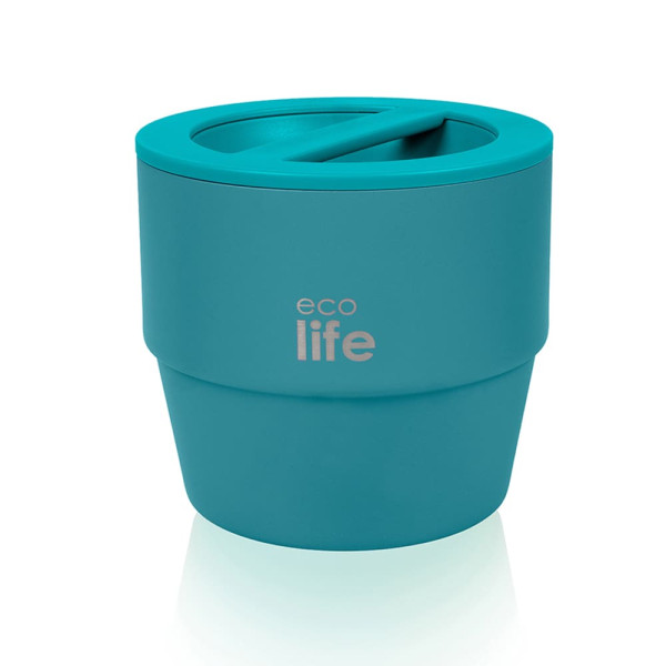 EcoLife Στρογγυλό Θερμός Φαγητού 750ml Πετρόλ