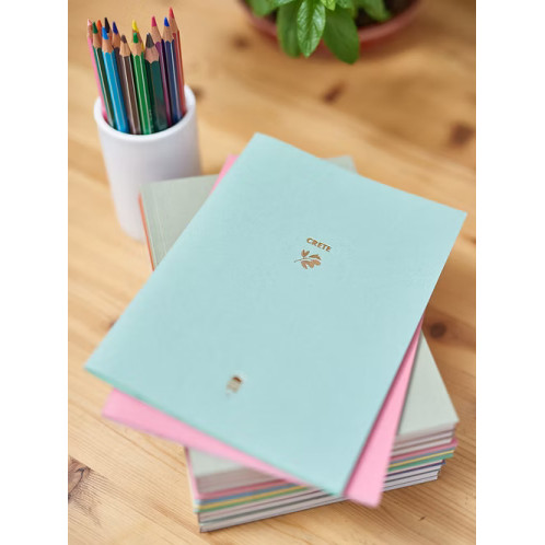 Travel Notebooks With Gold Foil Stamp (Crete)